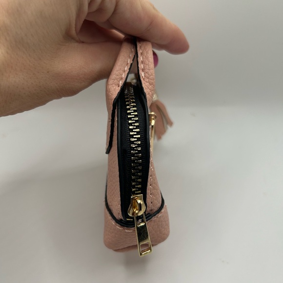 NEW Mini Purse Bag Charm Keychain Micro Pouch Bag Cles Compact Mini Wallet Pink - Picture 8 of 12